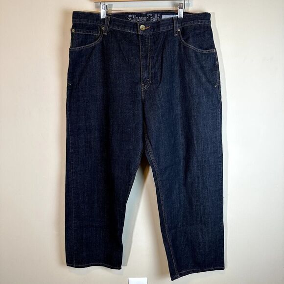 Levi’s Black SilverTab Y2K 90s Baggy Jeans Mens 40 x 30 Mint EUC - Picture 1 of 9